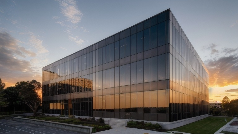 Office Building Sunrise 180651816